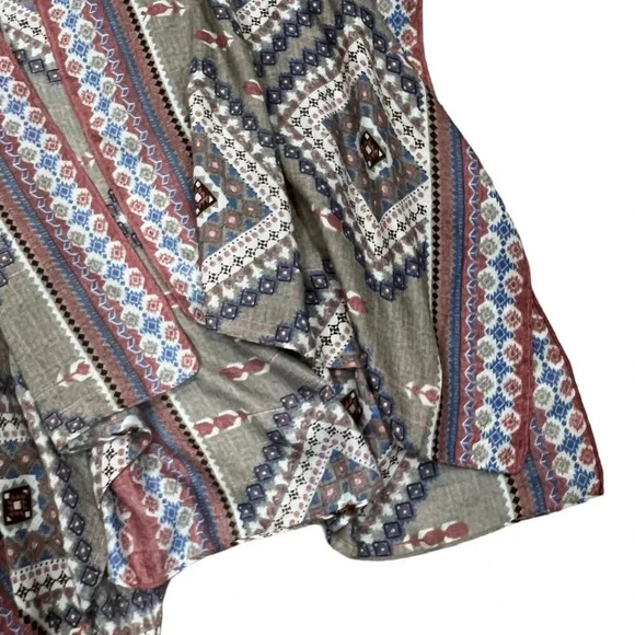 Simply Noelle Sage Boho Kimono Wrap Top OS - Picture 2 of 4